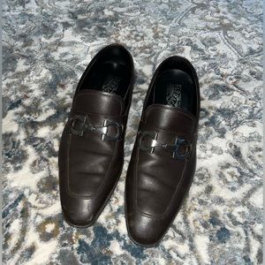 MOCCASIN WITH GANCINI ORNAMENT - DARK BROWN